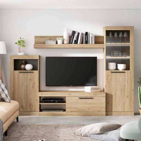Mueble TV salón Rústik modular