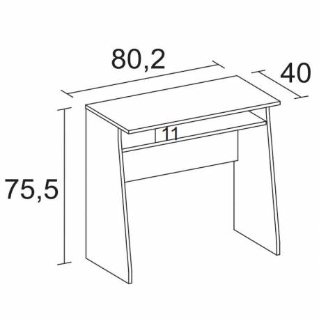 Mesa escritorio Kripton color blanco moderno
