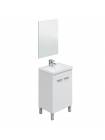 Mueble de baño con espejo y lavamanos (opcional), Camelia Blanco Brillo Lavamanos-Cerámico