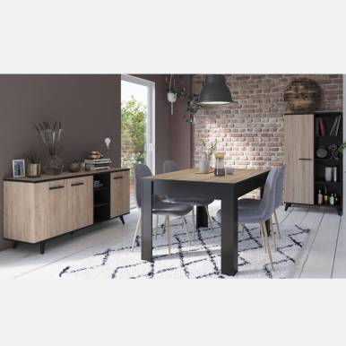Miroytengo Pack de Muebles Completo para Salón Comedor Plutón III (Mueble  Modular+Mesa Centro+Mesa Comedor+Aparador) : : Hogar y cocina