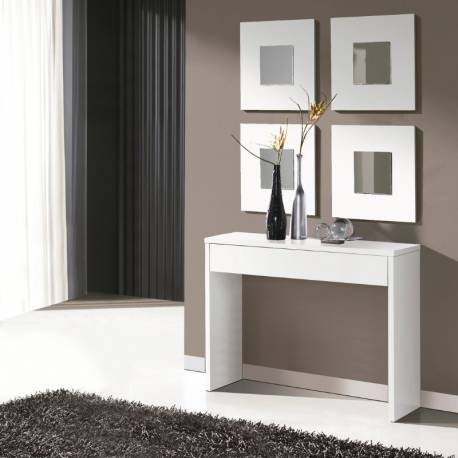 Mueble De Entrada Recibidor Color Blanco