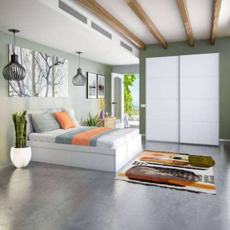 Dormitorio Estilo Nórdico Pack Blanco Artik y Gris Antracita