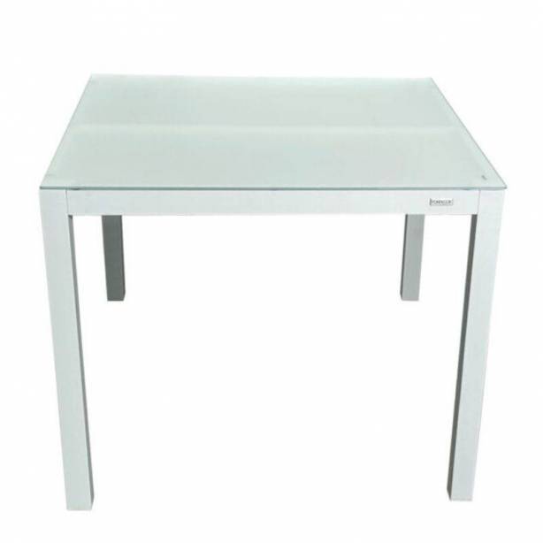 Mesa exterior Aluminio Blanco 90x74x90