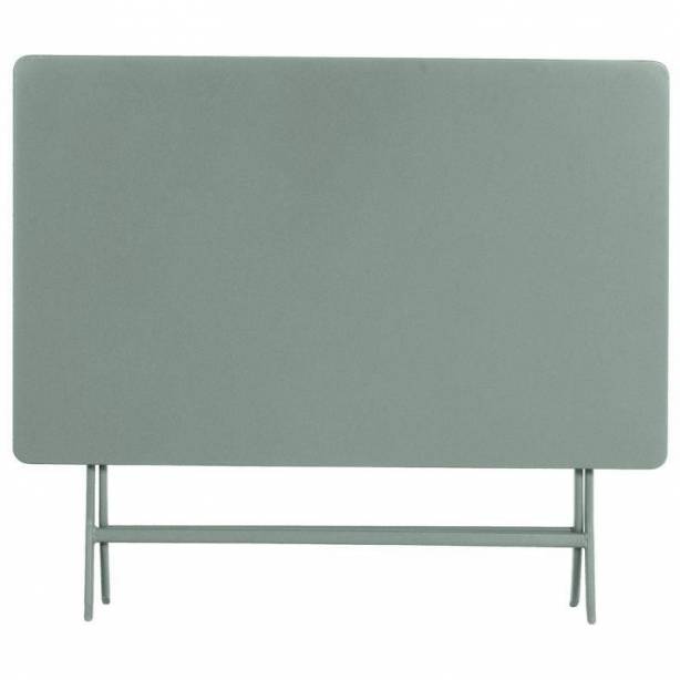 Mesa exterior Acero Verde 110x71x70