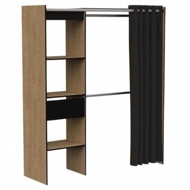 Vestidor Melamina Negro -...