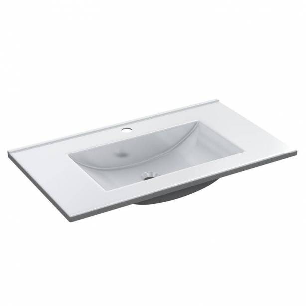 Mueble baño con lavabo PMMA Blanco 81x13x46