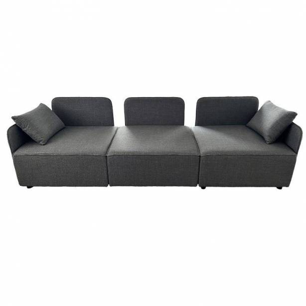 Sofá modular 3 plazas Poliéster Gris 276x93x93