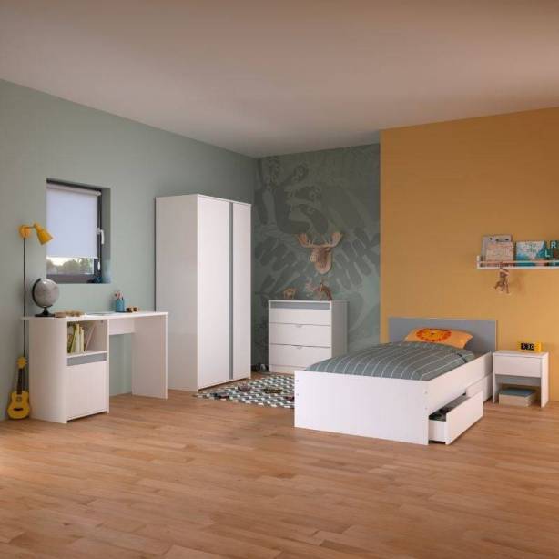 Habitación Juvenil Melamina Blanco