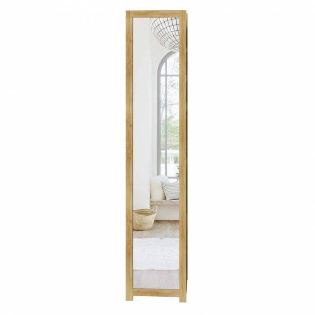 Mueble auxiliar baño Bambú Madera claro 35x168x35