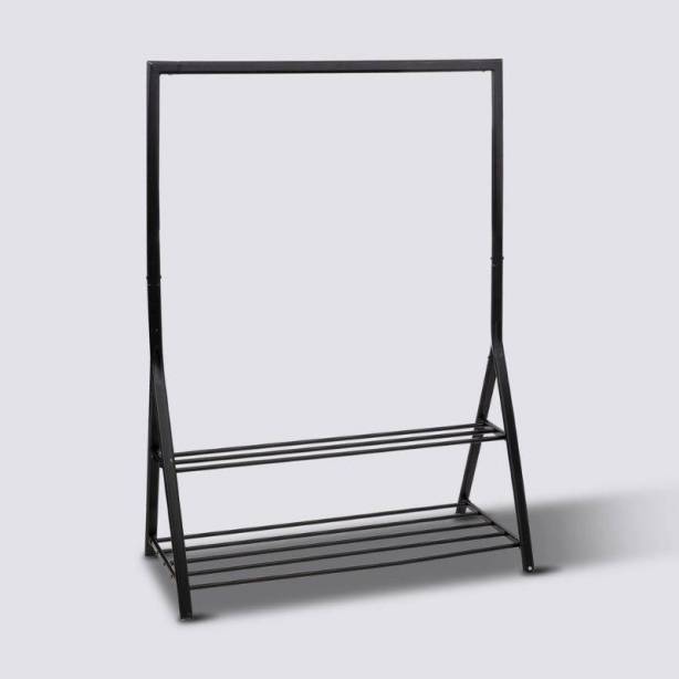 Burro de ropa Metal Negro 121x167x57