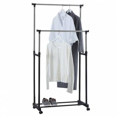 Burro de ropa Metal Gris -...