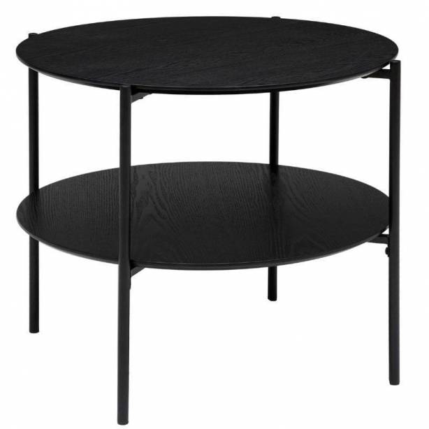 Mesa de centro Melamina - Metal Negro 63x52x63