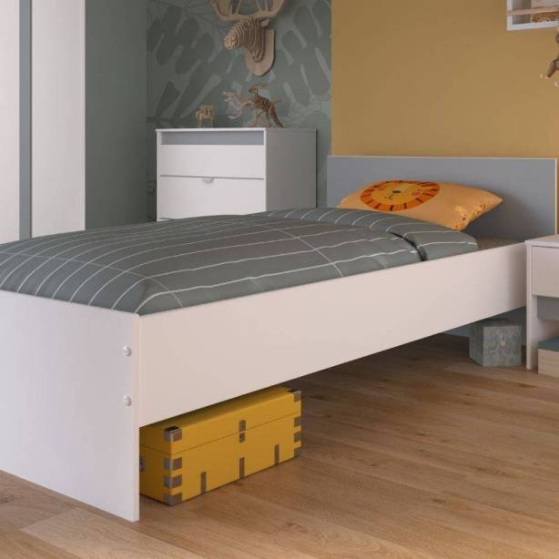 Cama Juvenil Melamina Blanco 100x67x193