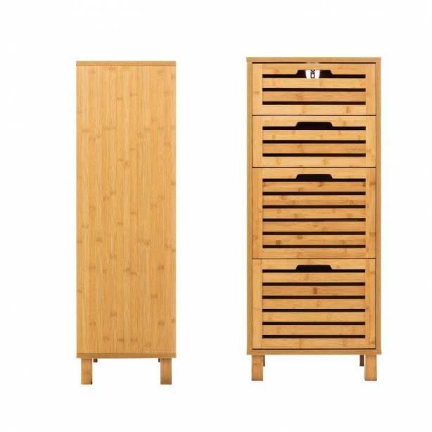 Mueble auxiliar Bambú Marrón 40x98x30