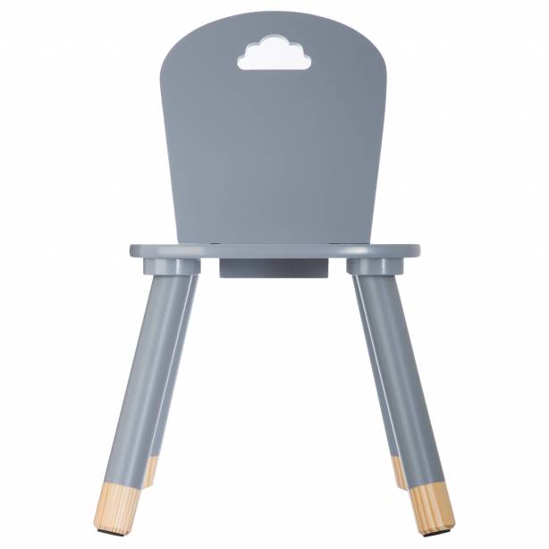 Silla infantil Melamina - Madera Gris - Madera Claro 30x50x30