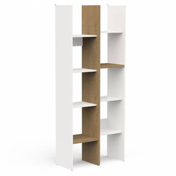 Pack muebles Salón Melamina Blanco - Madera claro