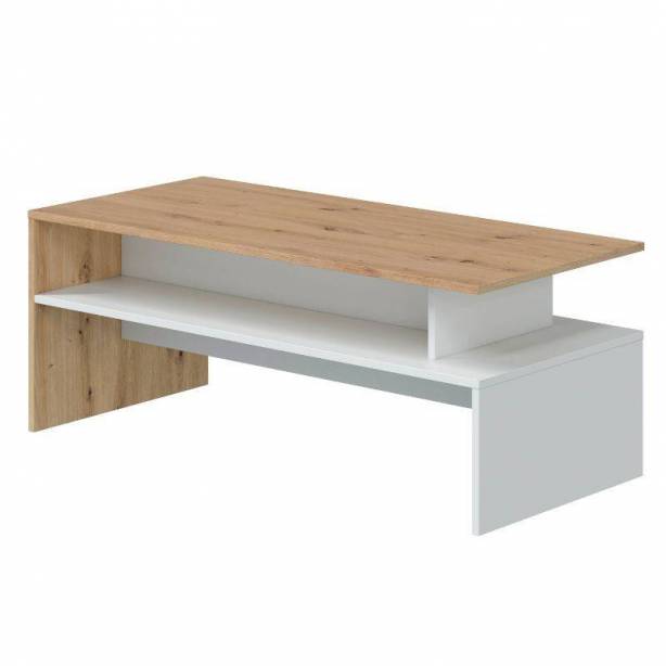 Pack muebles Salón Melamina Blanco - Madera claro