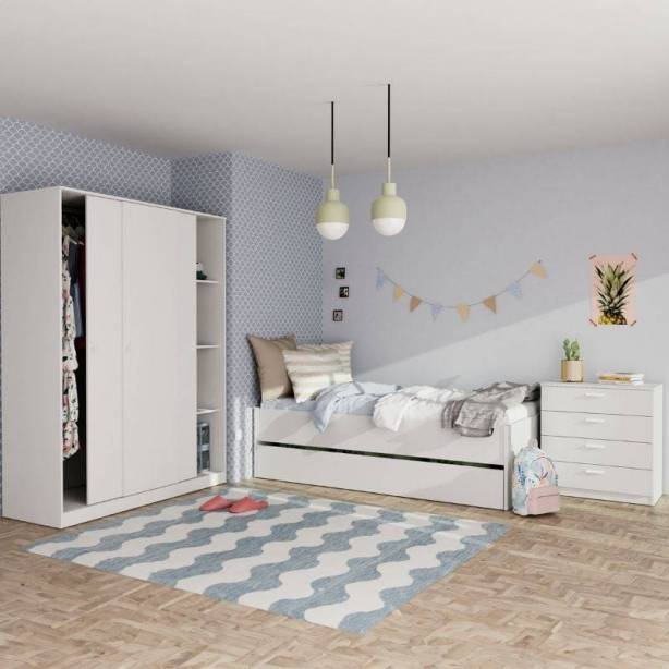 Habitación Juvenil Melamina Blanco