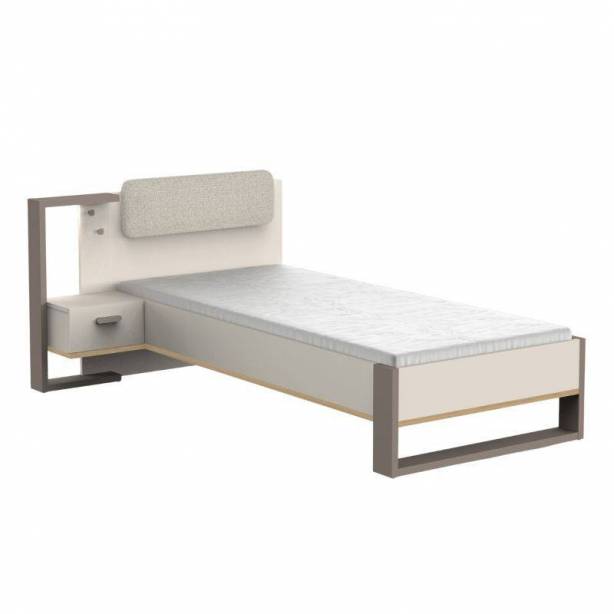 Cama Juvenil Melamina Gris 136 x90x235