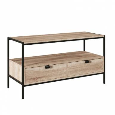Mueble TV Acero Negro -...