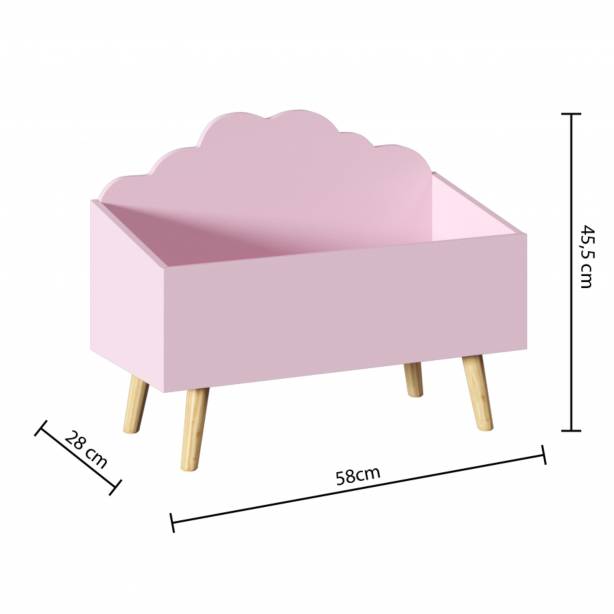 Mueble infantil Melamina Rosa 58x45x28