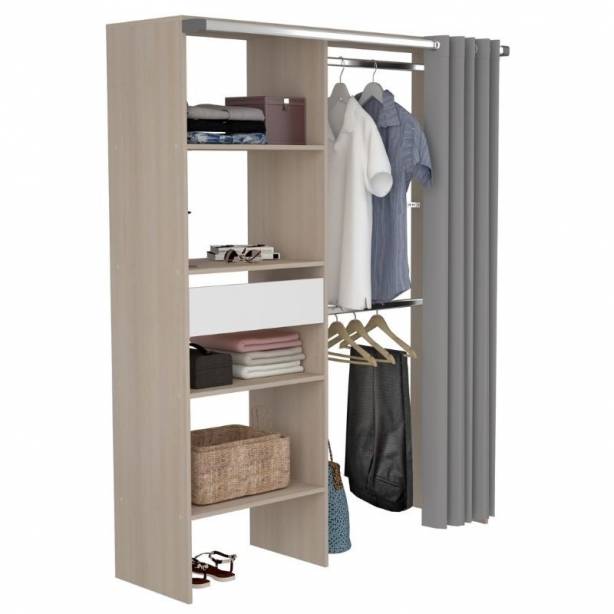 Vestidor Melamina Blanco 143x182x48