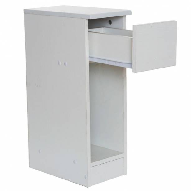 Mesita de noche Melamina Blanco 20x60x35