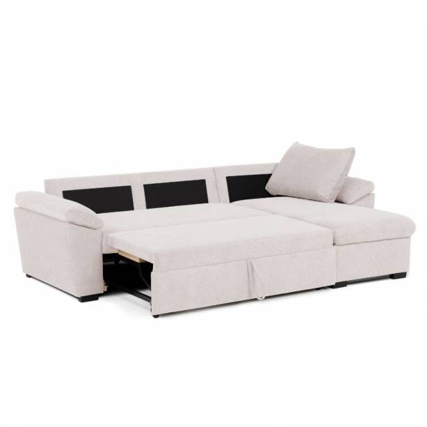 Sofá chaise longue Beige 248x88x87