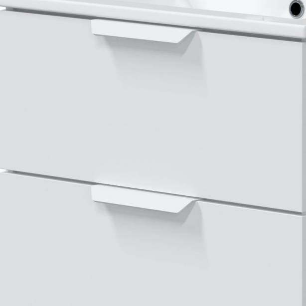 Mueble baño con lavabo Melamina Blanco 60x50x45