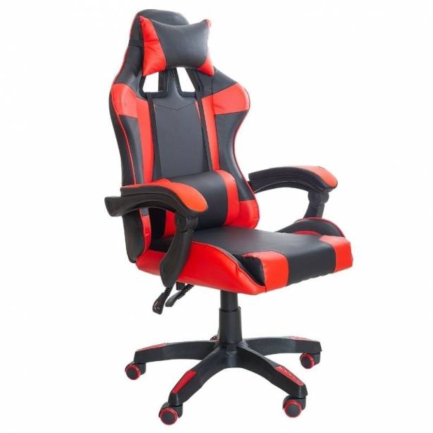 Silla Gamer Polipiel - Metal Rojo 64x109x65