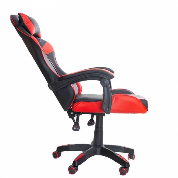 Silla Gamer Polipiel - Metal Rojo 64x109x65