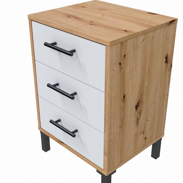 Cabecero de cama Melamina Blanco - Madera claro 240x101x33