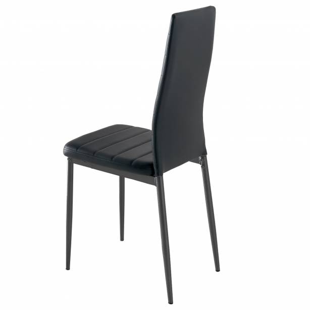 Silla Acero Negro 43x93